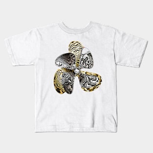 Zebra Prop Flower Kids T-Shirt